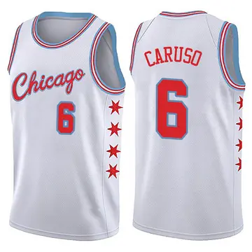 Chicago Bulls Alex Caruso Jersey - City Edition - Men's Swingman White