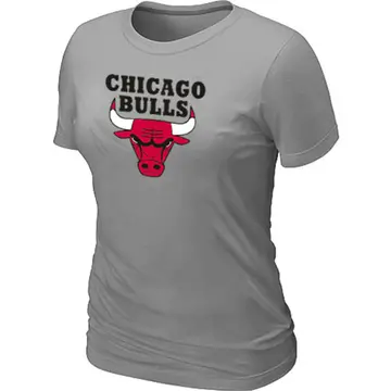 Chicago Bulls Big & Tall Primary Logo T-Shirt - Light - Women's Grey