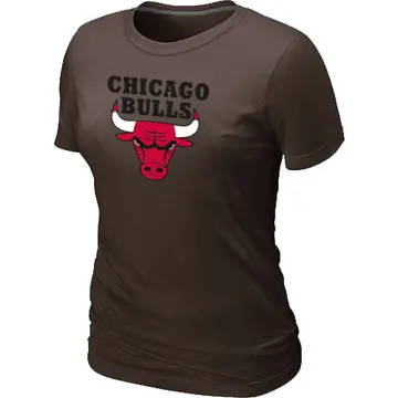 Chicago Bulls Big & Tall Primary Logo T-Shirt - - Women's Brown