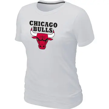 Chicago Bulls Big & Tall Primary Logo T-Shirt - - Women's White