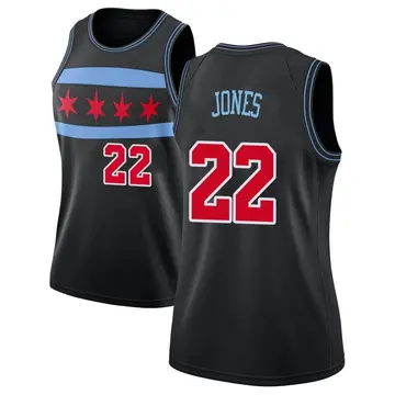 Chicago Bulls Carlik Jones 2018/19 Jersey - City Edition - Women's Swingman Black
