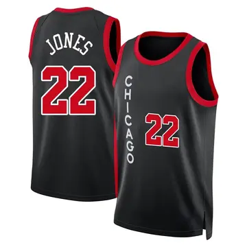 Chicago Bulls Carlik Jones 2023/24 City Edition Jersey - Men's Swingman Black