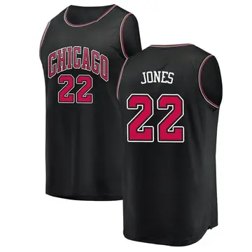 Chicago Bulls Carlik Jones Jersey - Statement Edition - Men's Fast Break Black
