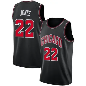 Chicago Bulls Carlik Jones Jersey - Statement Edition - Youth Swingman Black