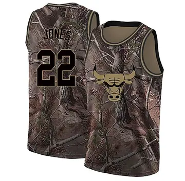 Chicago Bulls Carlik Jones Realtree Collection Jersey - Men's Swingman Camo