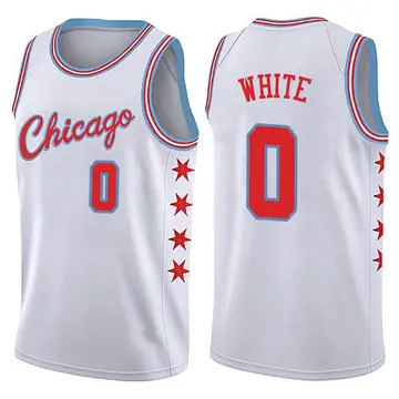 Chicago Bulls Coby White Jersey - City Edition - Men's Swingman White