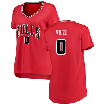 Chicago Bulls Coby White Red Jersey - Icon Edition - Women's Swingman White