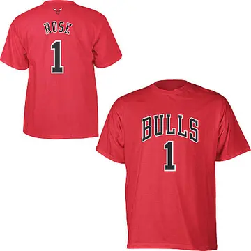 Chicago Bulls Derrick Rose Time T-Shirt - - Men's Game Red