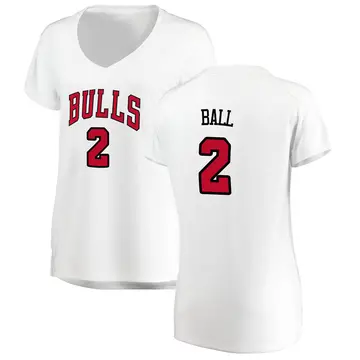Chicago Bulls Lonzo Ball Jersey - Association Edition - Women's Fast Break White
