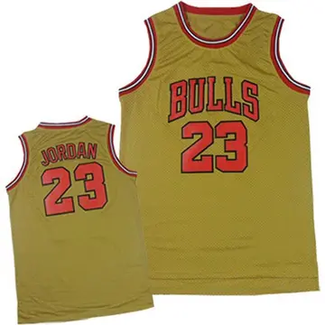 Chicago Bulls Michael Jordan 1997 Throwback Classic Jersey - Men's Swingman Gold