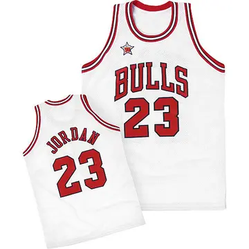 Chicago Bulls Michael Jordan 1998 Throwback Jersey - Men's Swingman White