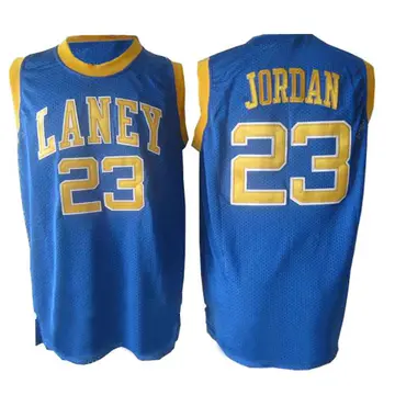 Chicago Bulls Michael Jordan Laney High School Classic Throwback Jersey - Men's Authentic Blue