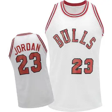 Chicago Bulls Michael Jordan Throwback Jersey - Men's Authentic White