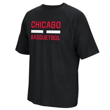 Chicago Bulls Noches Ene-Be-A Practicewear Performance T-Shirt - - Men's Black