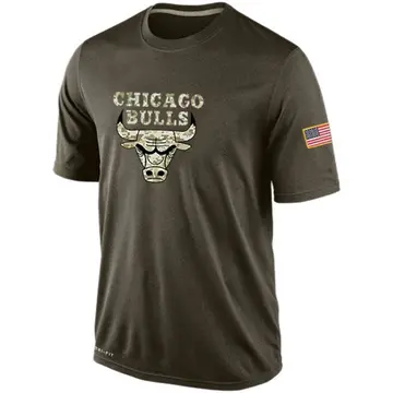 Chicago Bulls Salute To Service KO Performance Dri-FIT T-Shirt - Men's Olive