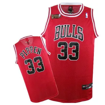 Chicago Bulls Scottie Pippen Champions Patch Jersey - Men's Authentic Red