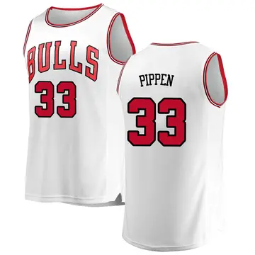 Chicago Bulls Scottie Pippen Jersey - Association Edition - Men's Fast Break White