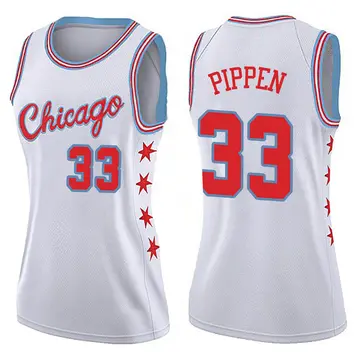 Chicago Bulls Scottie Pippen Jersey - City Edition - Women's Swingman White