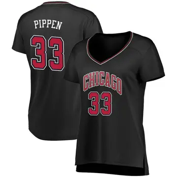 Chicago Bulls Scottie Pippen Jersey - Statement Edition - Women's Fast Break Black