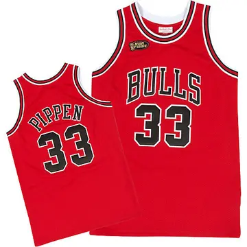 Chicago Bulls Scottie Pippen Throwback Jersey - Men's Authentic Red