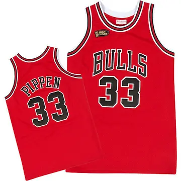 Chicago Bulls Scottie Pippen Throwback Jersey - Men's Swingman Red