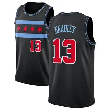 Chicago Bulls Tony Bradley 2018/19 Jersey - City Edition - Youth Swingman Black