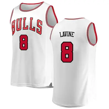 Chicago Bulls Zach LaVine Jersey - Association Edition - Men's Fast Break White