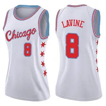 Chicago Bulls Zach LaVine Jersey - City Edition - Women's Swingman White